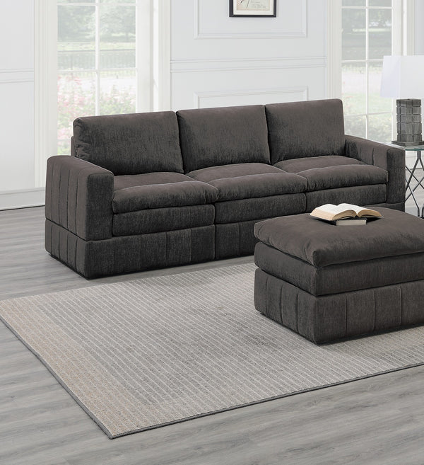 English Elm Contemporary 6-Piece Modular Sectional Set In Plush Morgan Fabric - Versatile Comfort & Style! B011S00462
