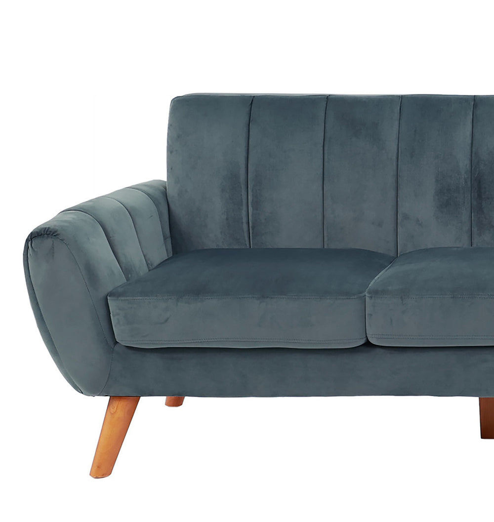 English Elm SECTIONAL Plush Velvet 2-Piece Sofa Set with RAF Chaise and Solid Wood Frame, Spacious Comfort Dark Gray 85 L x 33 W x 26 H B089S00163