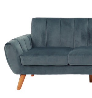 English Elm SECTIONAL Plush Velvet 2-Piece Sofa Set with RAF Chaise and Solid Wood Frame, Spacious Comfort Dark Gray 85 L x 33 W x 26 H B089S00163