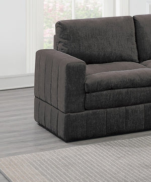 English Elm Contemporary 6-Piece Modular Sectional Set In Plush Morgan Fabric - Versatile Comfort & Style! B011S00462