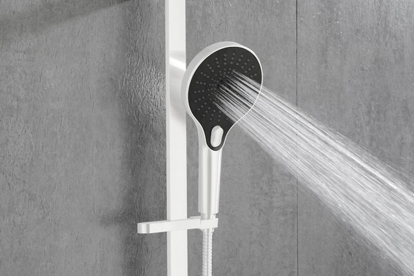 English Elm Eco-performance Stainless Handheld Shower Set with Slide Rail and Long Flex Hose W1272101891