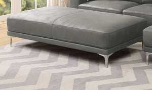 English Elm OTTOMAN Antique Gray Faux Leather 66"x33" x18" Breathable Leatherette Wood Frame Large Accent Bench B089127402