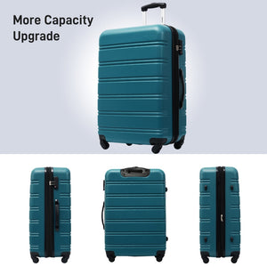 English Elm Hardshell 3 Piece Spinner Luggage Set with Tsa Lock Lightweight Abs Travel Suitcases PP191030AAF