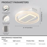 English Elm Bladeless Fan Lamp With Lights Dimmable Led