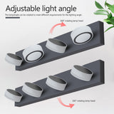 English Elm (Same As W1340110592/L2008) Led Modern Black 4-Light Vanity Lights Fixtures Over Mirror Bath Wall Lighting