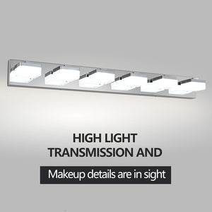 English Elm (Same As W1340110610/L2016) Chic 6-Light Chrome Led Vanity Fixture For Bright, Modern Bathroom Illumination W1340P206831