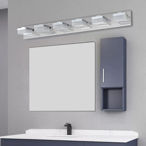 English Elm (Same As W1340110610/L2016) Chic 6-Light Chrome Led Vanity Fixture For Bright, Modern Bathroom Illumination W1340P206831
