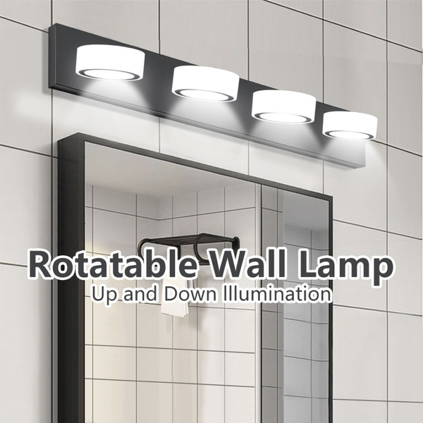 English Elm (same as W1340110592/l2008) 4-light Led Vanity Bar Matte Black Frosted Acrylic Bath Wall Fixture W1340P206810