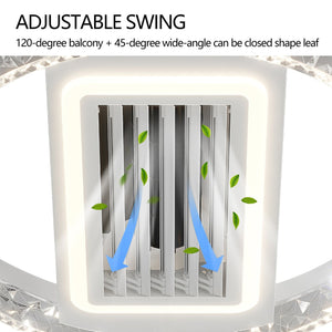 English Elm 20" Led Bladeless Ceiling Fan Light With Remote – Stylish Flush Mount Design For All Indoor Areas W1340118683