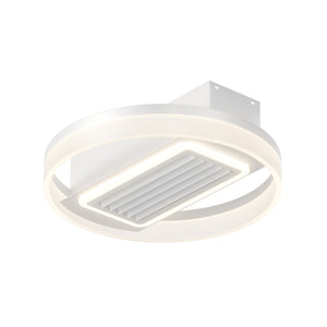 English Elm 20" Led Bladeless Ceiling Fan Light With Remote – Modern Flush Mount For Year-Round Comfort & Style W1340118682