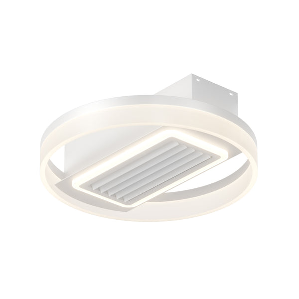 English Elm 20" Led Bladeless Ceiling Fan Light With Remote – Modern Flush Mount For Year-Round Comfort & Style W1340118682