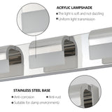 English Elm Bathroom Vanity Lighting 3-Light Led Vanity Lights Over Mirror Bath Wall Lighting