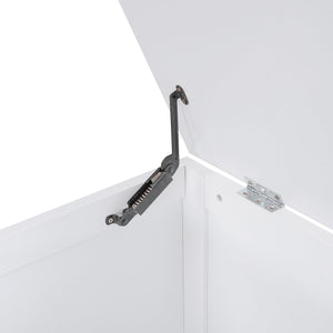 English Elm Twin Twin Size Daybed with Trundle, Storage Drawers and USB Charging Ports — Space-Saving Design White GX000349AAK