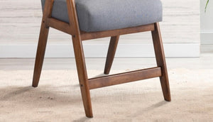 English Elm Contemporary Epione Counter Height Chair with Cushioned Fabric Seat and Backrest, Sturdy Ergonomic Design Gray 42 L x 30.75 W x 13 H B011127369