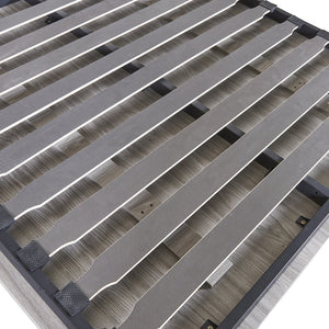 English Elm Full Full Size Murphy Bed with Storage Shelves & Drawers, Gray Cabinet Foldaway Space-Saving Design GX002007AAE