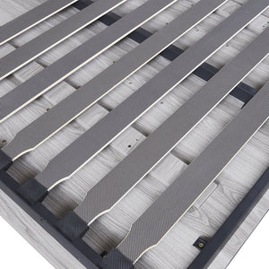 English Elm Full Full Size Murphy Bed Cabinet Gray with Integrated Foldaway Design, Heavy-Duty 1000lb Capacity Hideaway Solution GX002005AAE