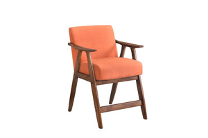 English Elm Contemporary Epione Counter Height Chair with Cushioned Fabric Seat and Backrest, Sturdy Ergonomic Design Orange 42 L x 30.75 W x 13 H B011127370