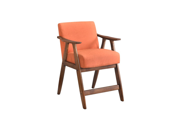 English Elm Contemporary Epione Counter Height Chair with Cushioned Fabric Seat and Backrest, Sturdy Ergonomic Design Orange 42 L x 30.75 W x 13 H B011127370