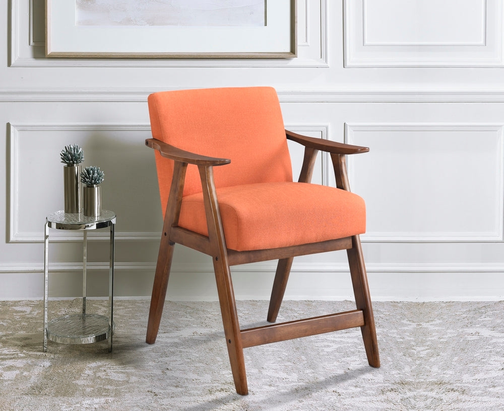 English Elm Contemporary Epione Counter Height Chair with Cushioned Fabric Seat and Backrest, Sturdy Ergonomic Design Orange 42 L x 30.75 W x 13 H B011127370
