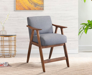 English Elm Contemporary Epione Counter Height Chair with Cushioned Fabric Seat and Backrest, Sturdy Ergonomic Design Gray 42 L x 30.75 W x 13 H B011127369