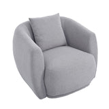 English Elm Upholstered Chair,Modern Arm Chair For Living Room and Bedroom,With 1 Pillow