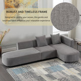 Hearth and Haven U-Style Luxury Modern Style Living Room Upholstery Sofa WY000297AAE