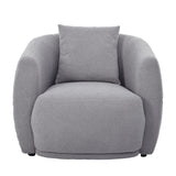 English Elm Upholstered Chair,Modern Arm Chair For Living Room and Bedroom,With 1 Pillow