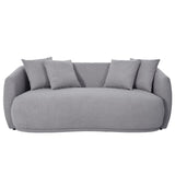 English Elm Upholstered Sofa,Modern Arm Chair For Living Room and Bedroom,With 4 Pillows