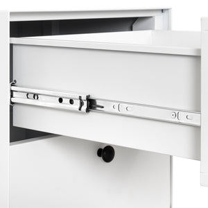 English Elm Modern Night Stand Storage Cabinet - Compact Steel Design With 2 Drawers For Stylish Home Organization W252113552