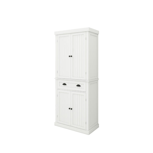 English Elm Kitchen Island with Extensible Wood Top Spice Towel Rack Storage on Casters W282S00023
