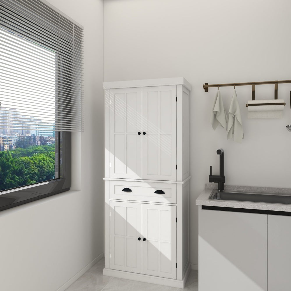 English Elm Kitchen Island with Extensible Wood Top Spice Towel Rack Storage on Casters W282S00025