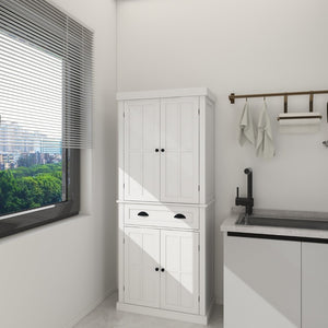 English Elm Kitchen Island with Extensible Wood Top Spice Towel Rack Storage on Casters W282S00025