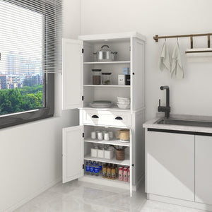 English Elm Kitchen Island with Extensible Wood Top Spice Towel Rack Storage on Casters W282S00025