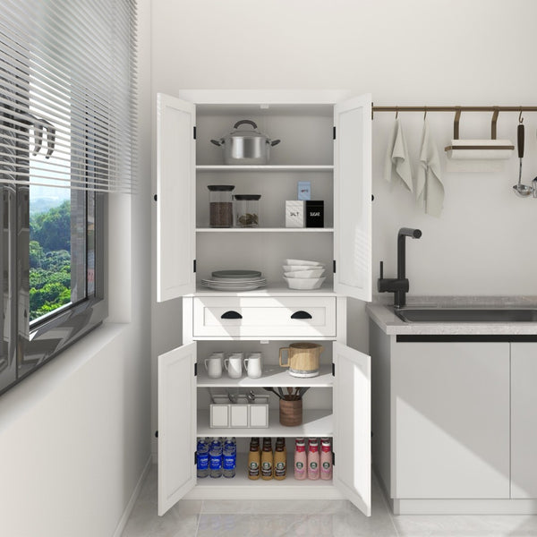 English Elm Kitchen Island with Extensible Wood Top Spice Towel Rack Storage on Casters W282S00025