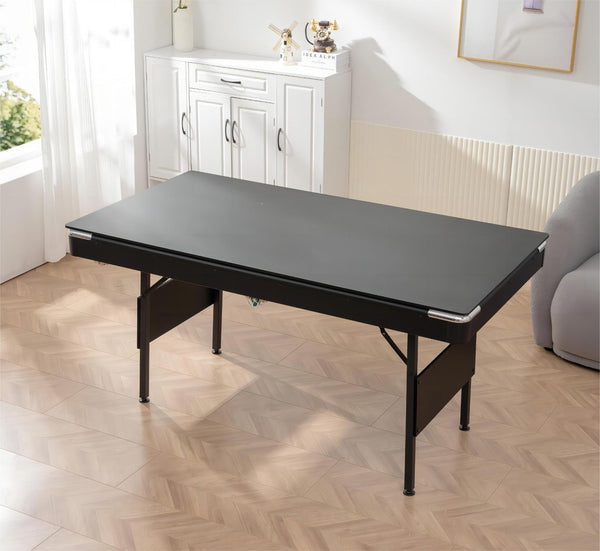 English Elm 3 in 1 Foldable Game Table Pool Billiards Tennis Blue Velvet Surface Family Fun W1936P415751