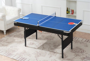English Elm Pool Billiard Table Foldable Steel Legs Velvet Surface Family Game Room Fun W1936P375462