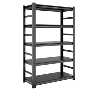 English Elm Storage Shelves 5 Tier Steel Rack Powder Coated Adjustable Garage Pantry Unit W1831126676