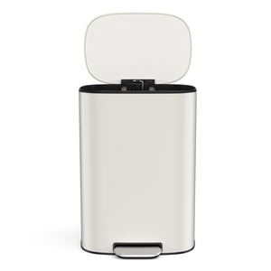 English Elm 13 13 Gallon/50L Soft-Close Stainless Steel Trash Can with Foot Pedal, Fingerprint-Proof, Durable W1550128067