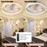 English Elm Ceiling Fans With Lights Dimmable Led Embedded Installation Of Thin Modern Ceiling Fans(Rose Gold)