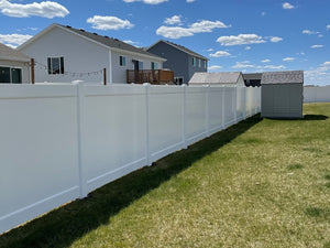 English Elm 2 White Vinyl Privacy Fence Panels Tongue Groove Picket Outdoor Backyard 6ft B100128095