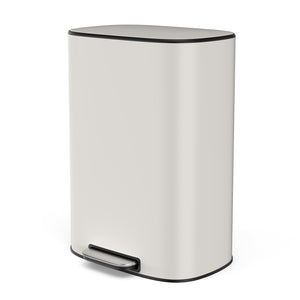 English Elm 13 13 Gallon/50L Soft-Close Stainless Steel Trash Can with Foot Pedal, Fingerprint-Proof, Durable W1550128067