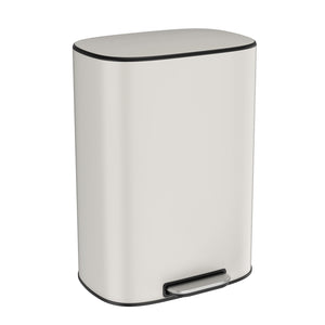 English Elm 13 13 Gallon/50L Soft-Close Stainless Steel Trash Can with Foot Pedal, Fingerprint-Proof, Durable W1550128067