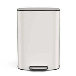 English Elm 13 13 Gallon/50L Soft-Close Stainless Steel Trash Can with Foot Pedal, Fingerprint-Proof, Durable W1550128067