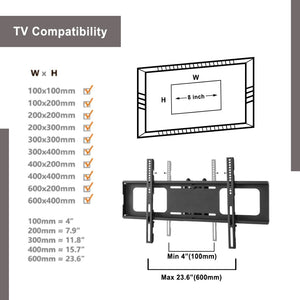 English Elm Black Tempered Glass Tv Stand with Swivel Mount and Three Tier Open Shelving W24104953