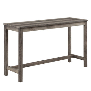 English Elm Oriana Farmhouse Pub Set Four Piece Counter Height Tufted Linen Stools Distressed Wood B061128589