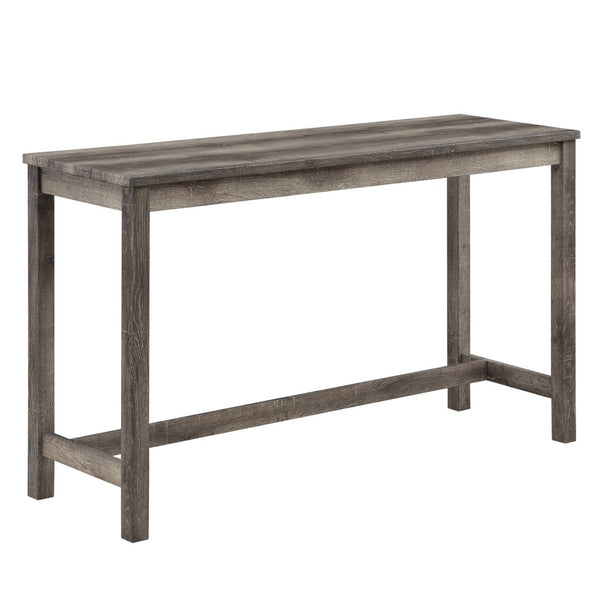 English Elm Oriana Farmhouse Pub Set Four Piece Counter Height Tufted Linen Stools Distressed Wood B061128589