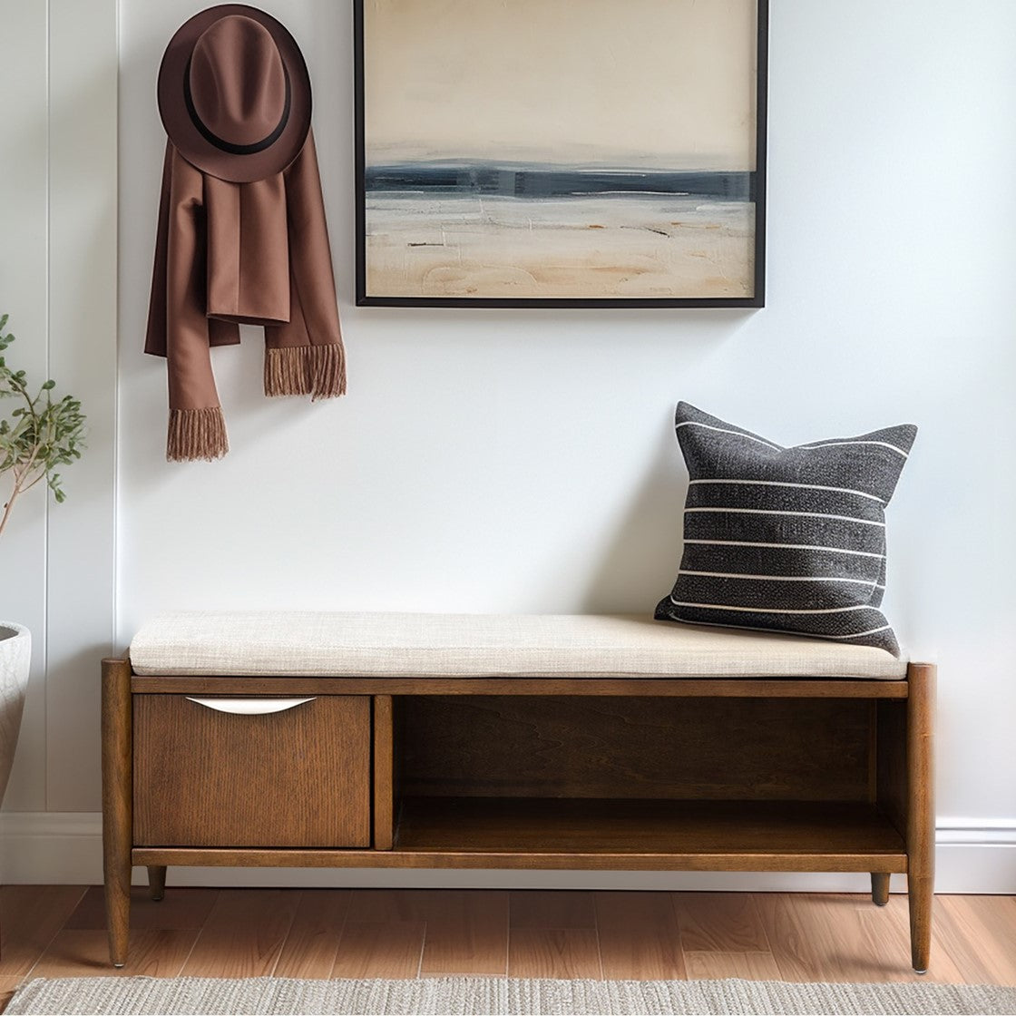 English Elm Storage Bench - Thumbnail 3