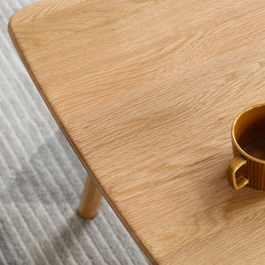 English Elm Center Table - Solid Oak Coffee & Study Desk With Storage Drawers, Easy Assembly & Durable Design W1283P290005