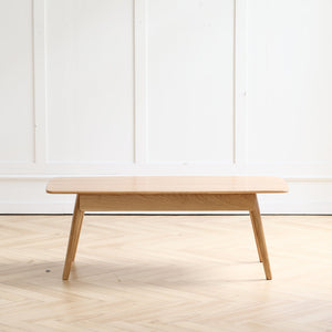 English Elm Center Table - Solid Oak Coffee & Study Desk With Storage Drawers, Easy Assembly & Durable Design W1283P290005