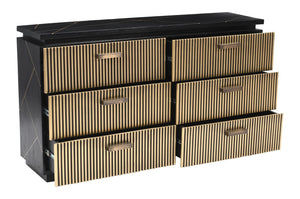 English Elm Modern 4Pc King Bedroom Set: Sustainable Mango Wood With Brass Accents, Storage & Timeless Elegance B009S01020